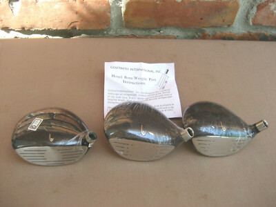 3 New DM DISTANCE MASTER PRO BALANCE STAINLSS LAUNCH Golf Club RH Heads 942B 