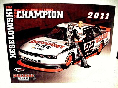 2012 BRAD KESELOWSKI /"DISCOUNT TIRE/" #22 NASCAR NATIONWIDE SERIES POSTCARD