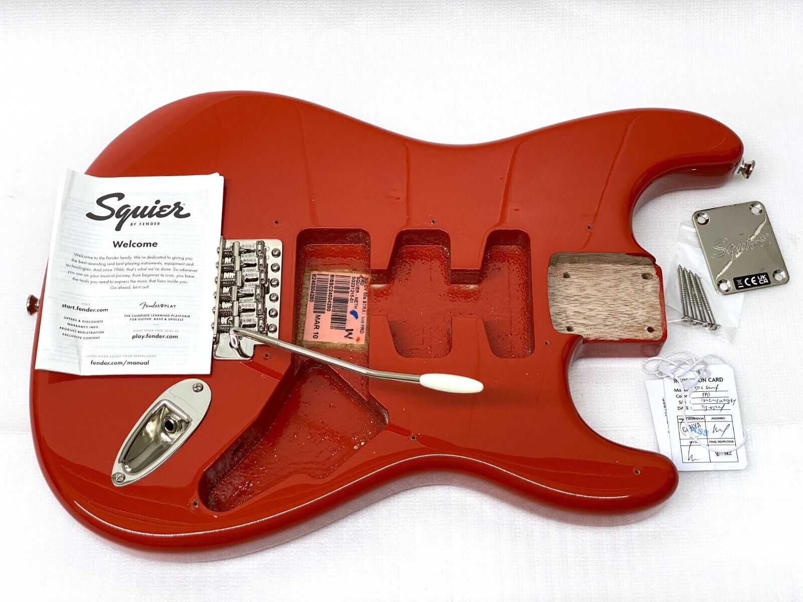 Real FULL THICKNESS PINE Fender Squier STRAT BODY Classic
