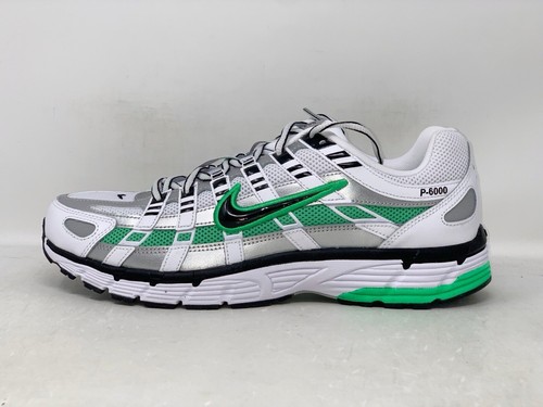Nike P-6000 Green Silver White Sneakers, Size 12 BNIB CD6404