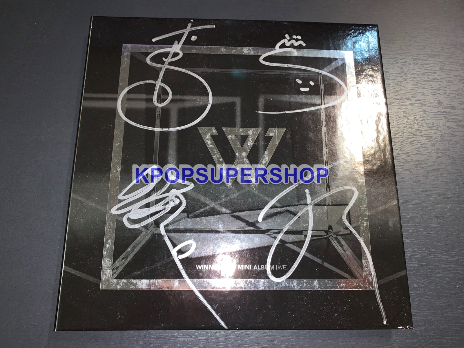 WINNER 直筆サイン入りアルバム Winner 2nd Mini Album WE Black Ver Autographed Signed CD