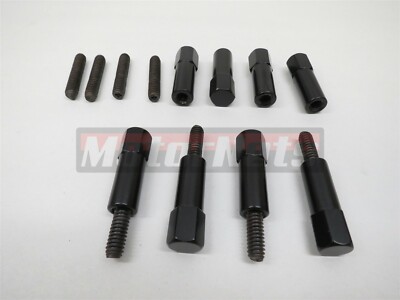 Small Block Chevy SBC 283 305 327 350 383 400 Black Valve Cover Bolt Studs Nuts