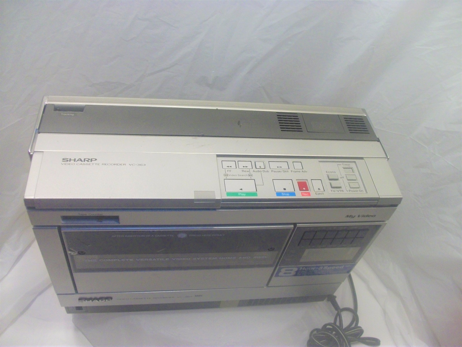 Sharp VC-363 Video Cassette Recorder-VHS My Video Portable-Made in Japan
