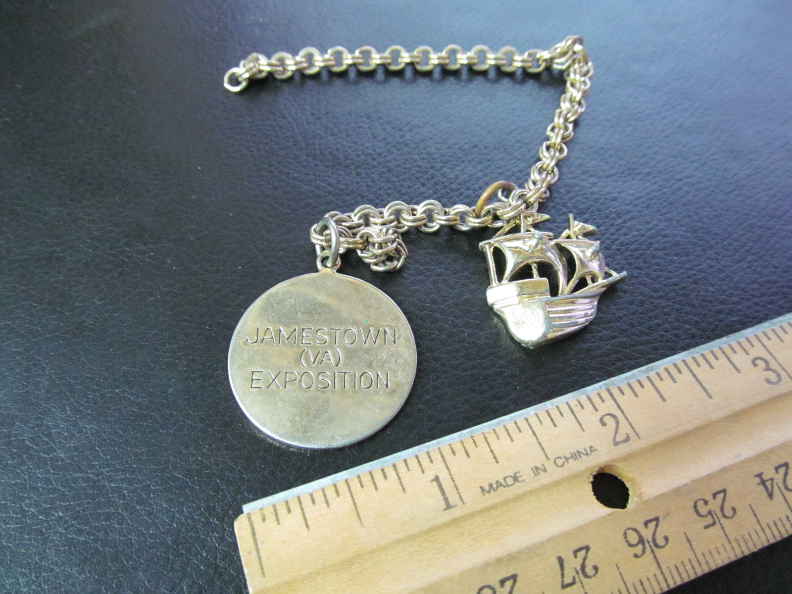 Vintage Costume Jewelry – Jamestown, VA Exposition 1957 Charm