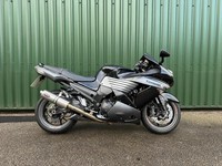 Kawasaki ZZR1400 Grey Black 2007 24k New Front Discs and Pads 