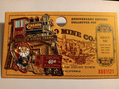 Calico Mine Co. Knott's Berry Farm Large Pin Limited Miner 60th Knotts #17 / 100