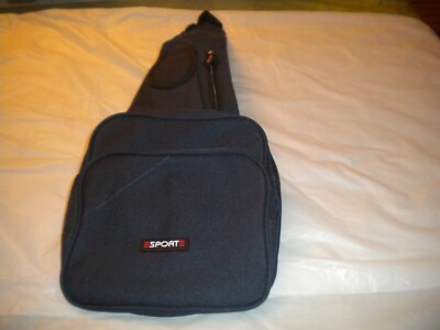 NEW BLUE  POLYESTER Shoulder bag Messenger bag WITH MANY COMPARTMENTS 22.5 X 7.5