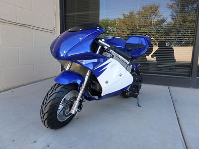 High Performance Honda clone  4 Stroke 40cc Blue Pocket Bike Mini Bike