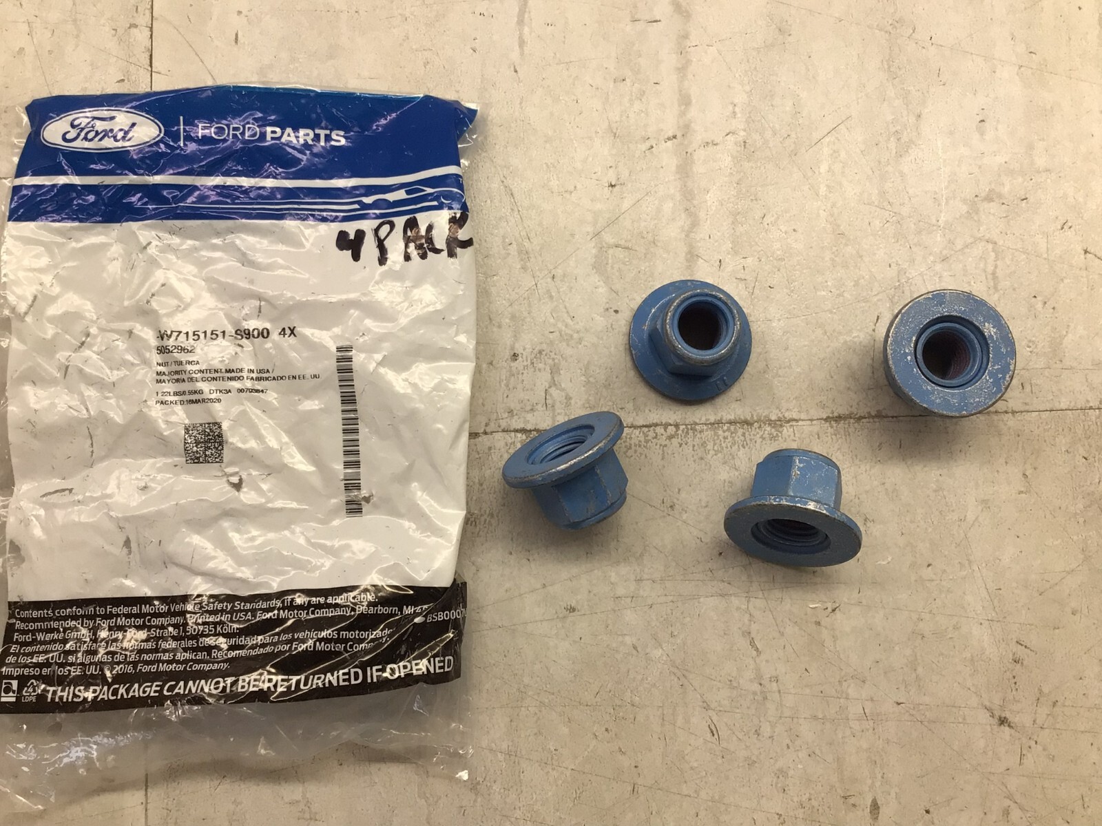 4 PACK 2004-2014 Ford F-150 OEM Adjust Cam Nut W715151-S900