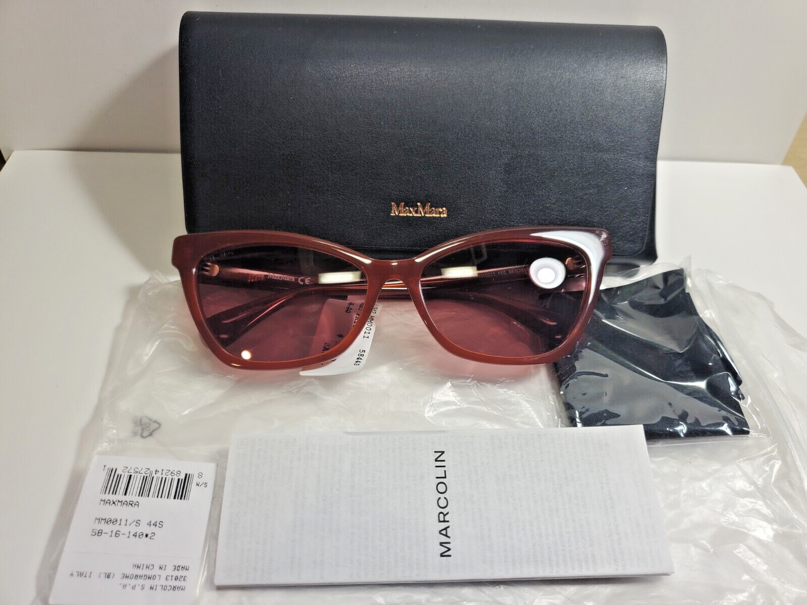 MAXMARA スクエアフレームメガネ MM5108 001 Max Mara MM5108-H