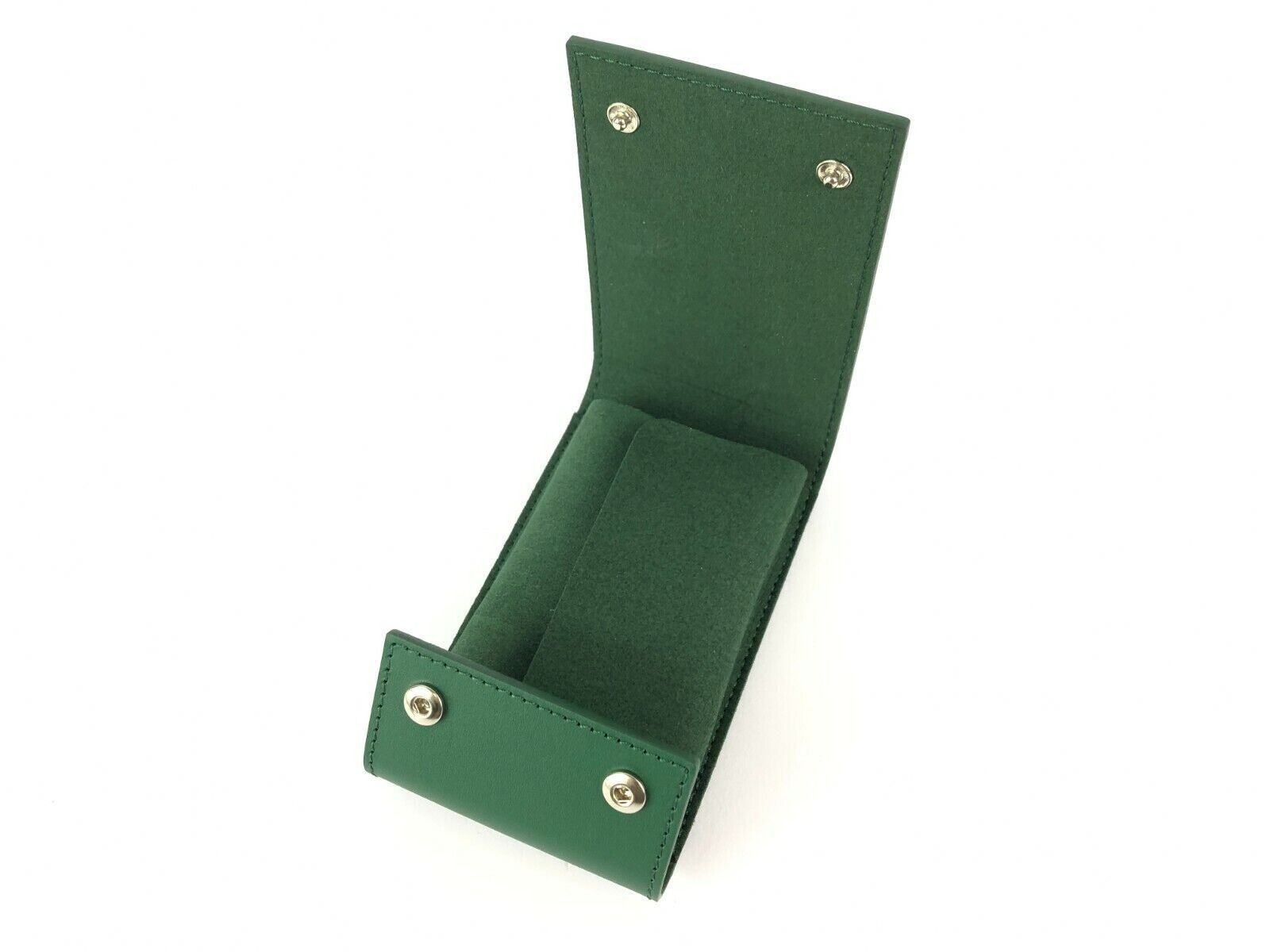 ROLEX 腕時計用緑レザーケース Rolex Travel Case Leather Green Unused Watch Novelty ROLEX
