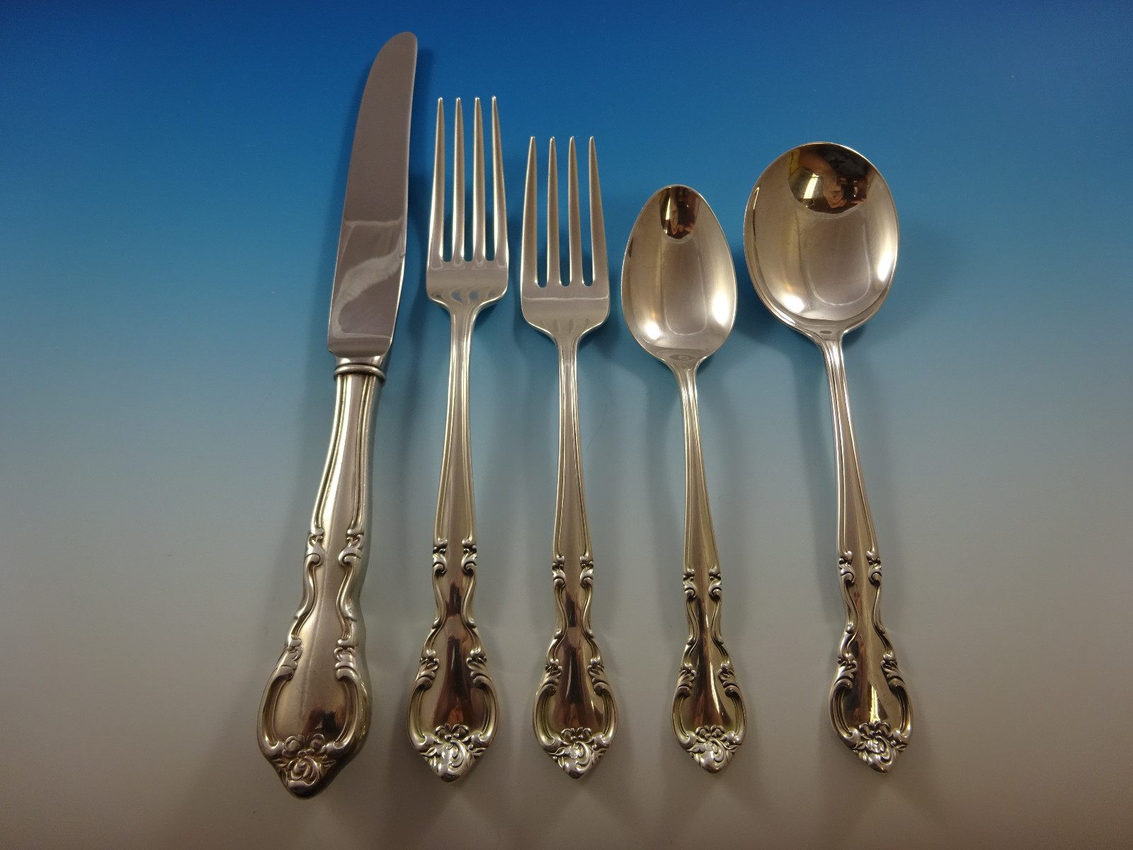 American Classic by Easterling Sterling Silver Flatware Set Service 46