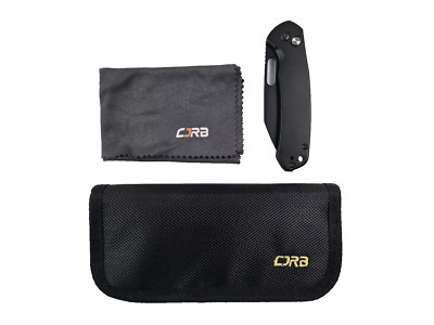 CJRB Pyrite-Alt (J1925A) Folding Pocket Knife with 3.11'' Black PVD AR-RPM9