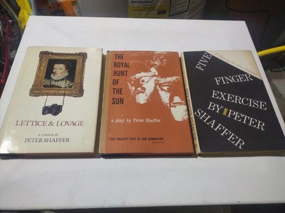 3 PETER SHAFFER BOOKS: THE ROYAL HUNT OF THE SUN/FIVE FINGER EXERCISE/LETTICE