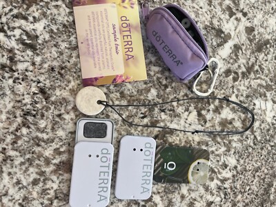 doTERRA passive diffuser, sample bottles and pouch, handmade necklace diffuser 