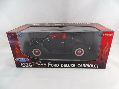 1:18 Welly Retro Rod 19867SB-W 1936 Ford Deluxe Cabriolet Black