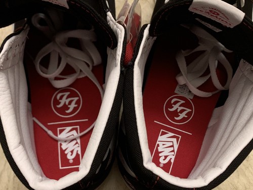 Pre-owned Vans Rare Men's  Sk8-hi Foo Fighters Sneakers Limited Edition (10.5 Us) In Black