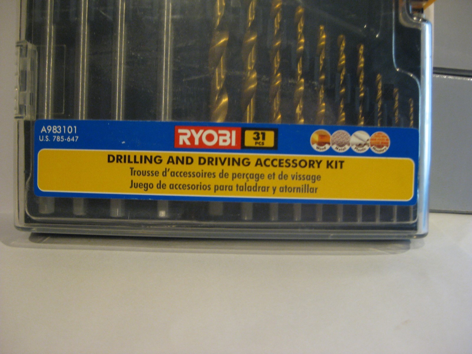 31 pieces Ryobi Drilling and Driving Accessory Kit. Brand New!
