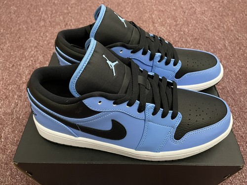 ★ナイキ★(W) Jordan 1 Low★Black University Blue Amazon.com | Nike Air Jordan 1 Low Men's Black/Black