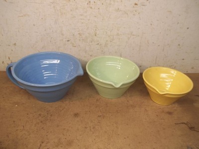 Set of 3 Crock Stacking Mixing Bowls