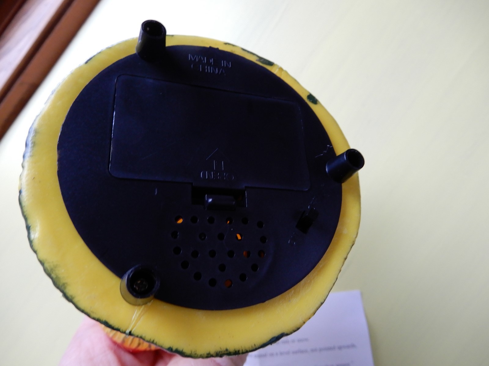 Hard Plastic Motion Activated Rooster Chicken Battery Included New Cond