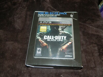 Call of Duty: Black Ops (PlayStation 3 PS3, 2010) NEW Factory Sealed w/ Headset