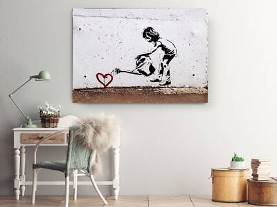 Banksy Planting Love  - Wall Art, Canvas Print, Home Decor