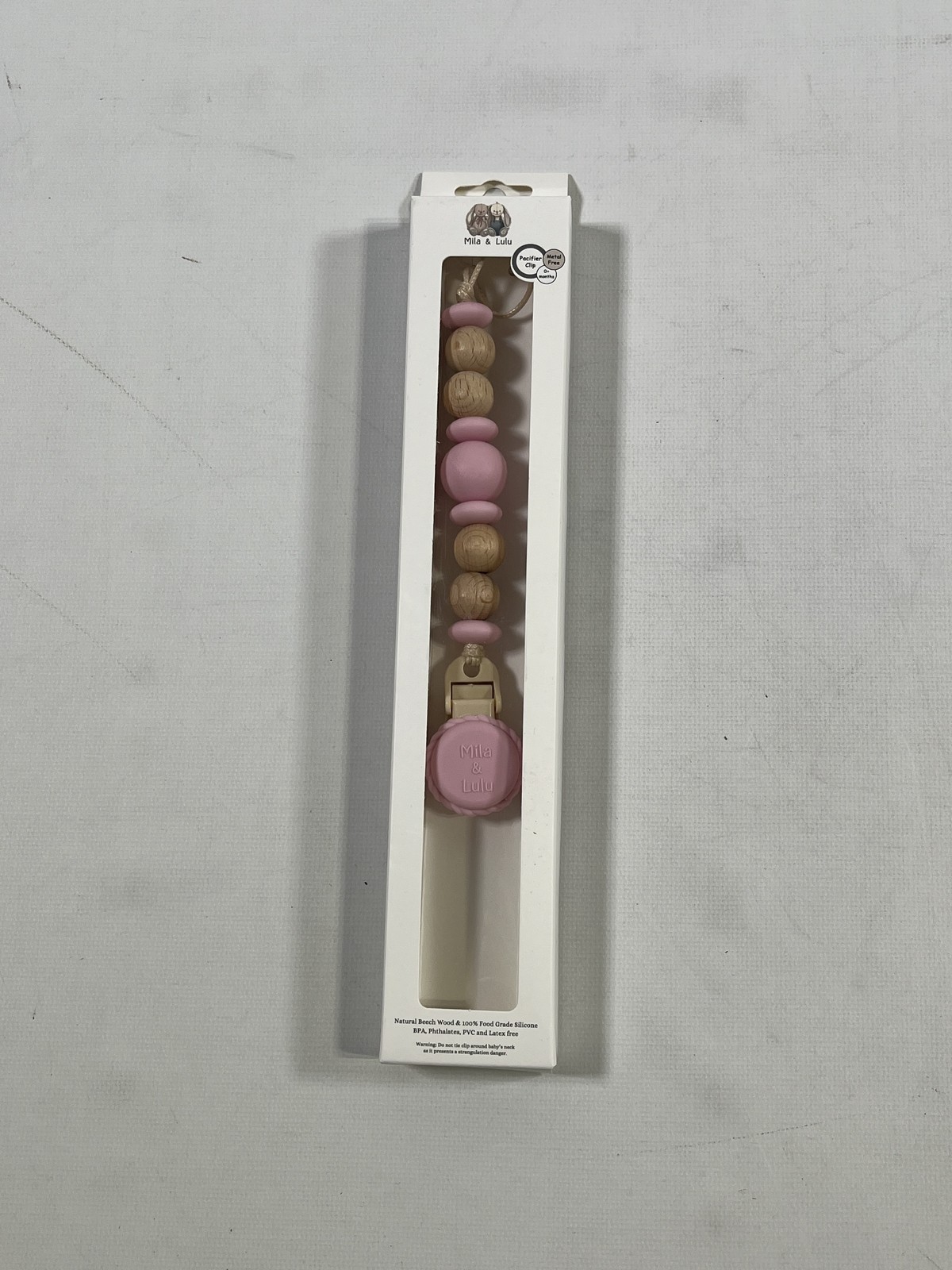 Mila and Lulu Metal Free Pacifier Clip NEW