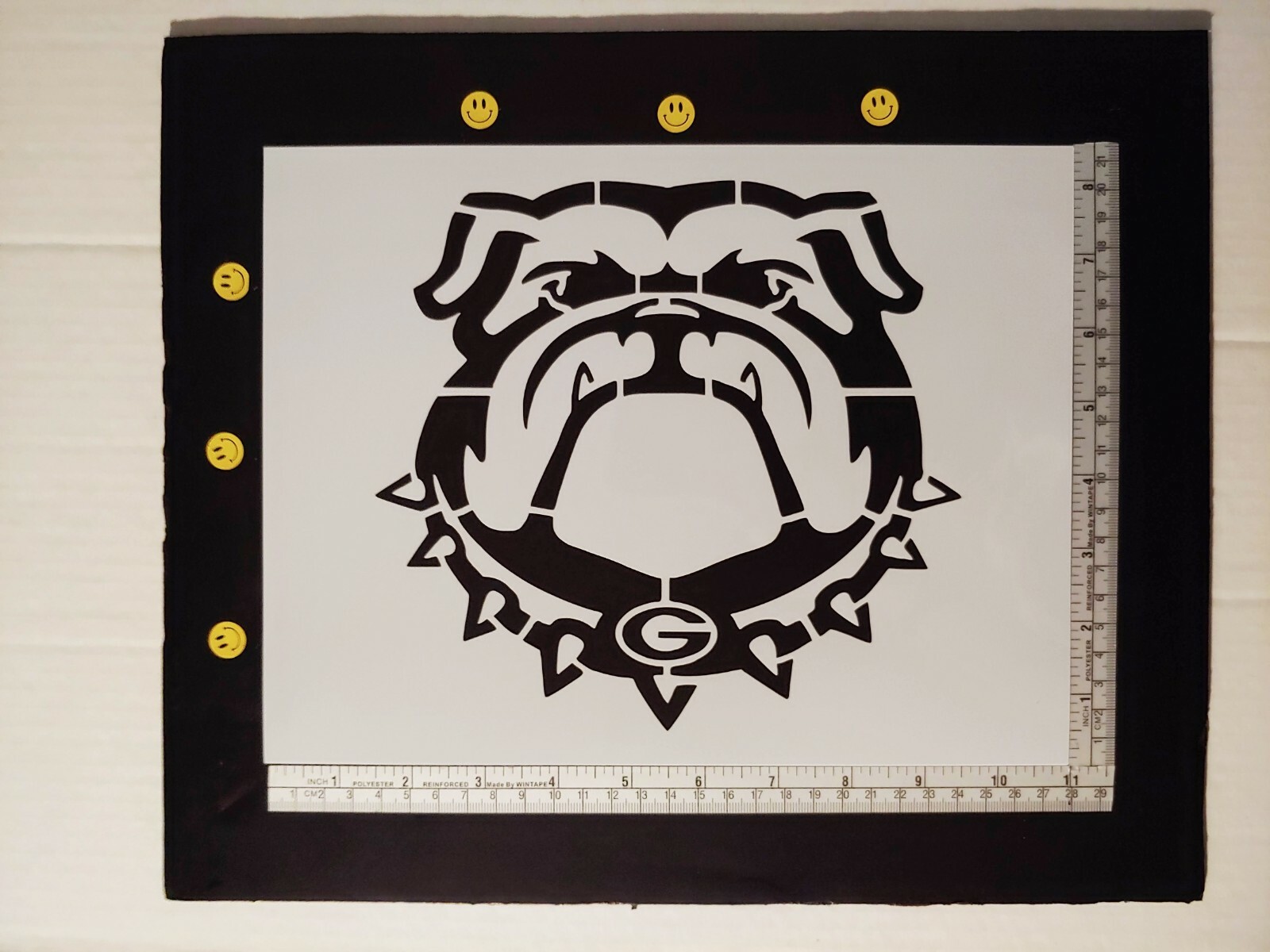 bulldog-bull-dog-georgia-bulldogs-11-x-8-5-custom-stencil-fast-free-shipping-ebay