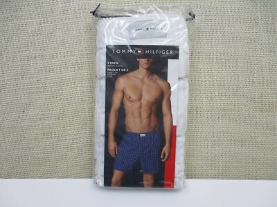 Tommy Hilfiger 3 Pack Woven Boxer White - Size Small