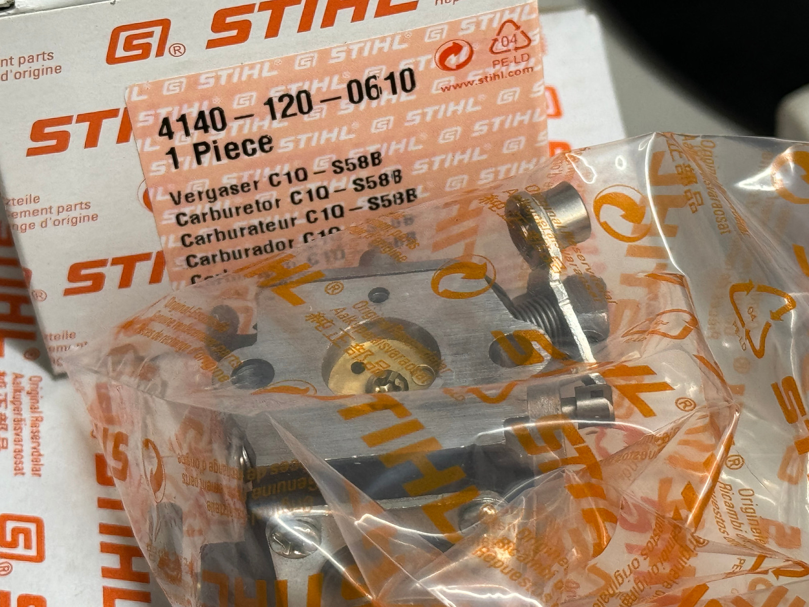 STIHL OEM ZAMA CARBURETOR 4140 120 0610 FOR TRIMMERS FS38 FS45 FS46 55 C1Q-S58B - Picture 2 of 2