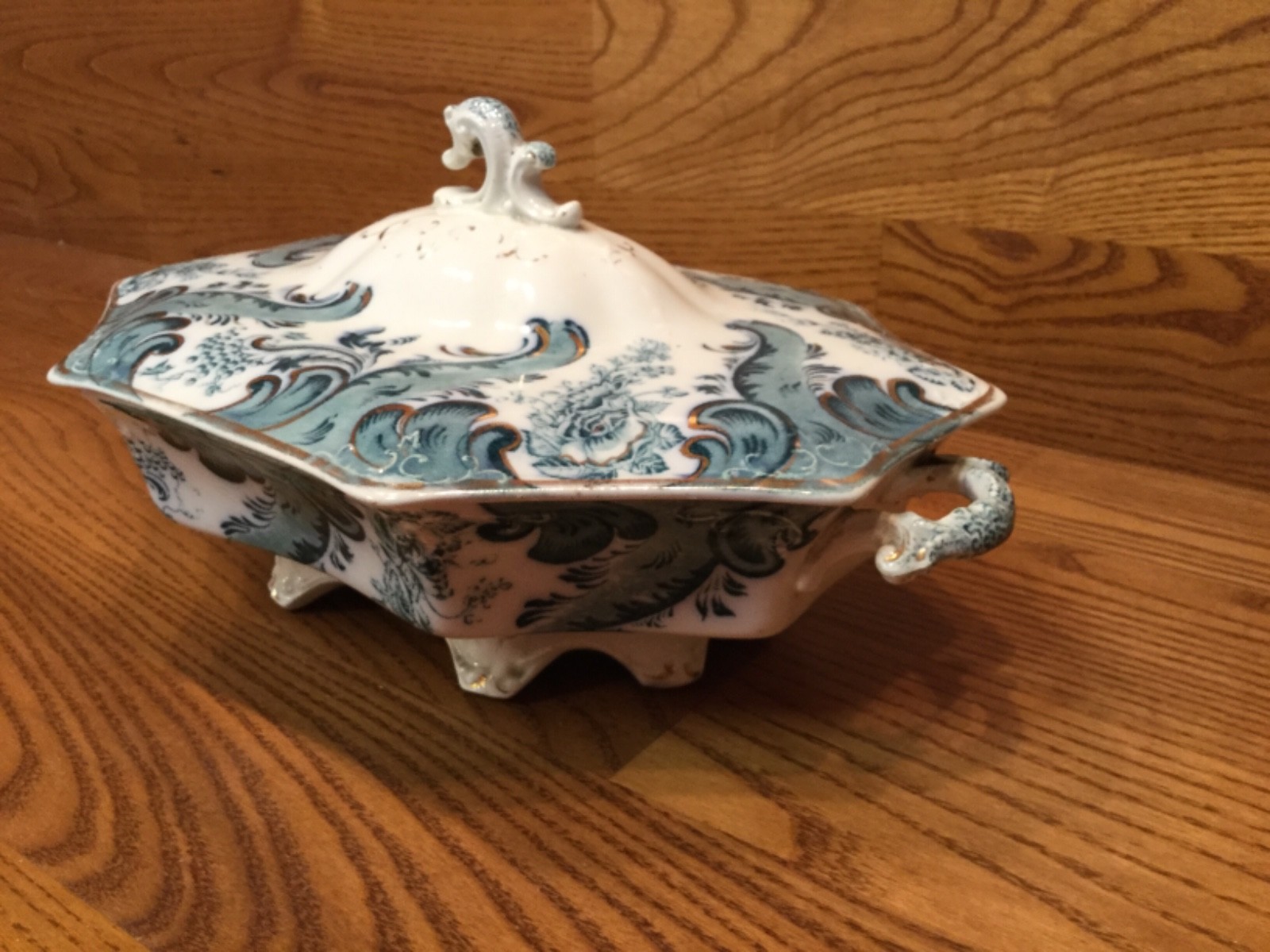 2 Antique Blue & White  