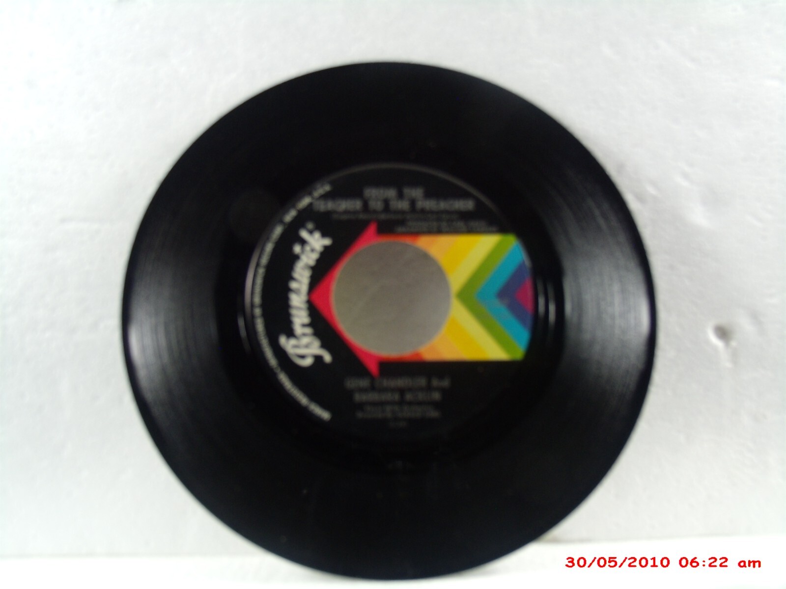 英7” Gene Chandler &amp;amp; Barbara Acklin From The Teacher To The Preacher / Little Green App BR30 Brunswick プロモ /00080 7