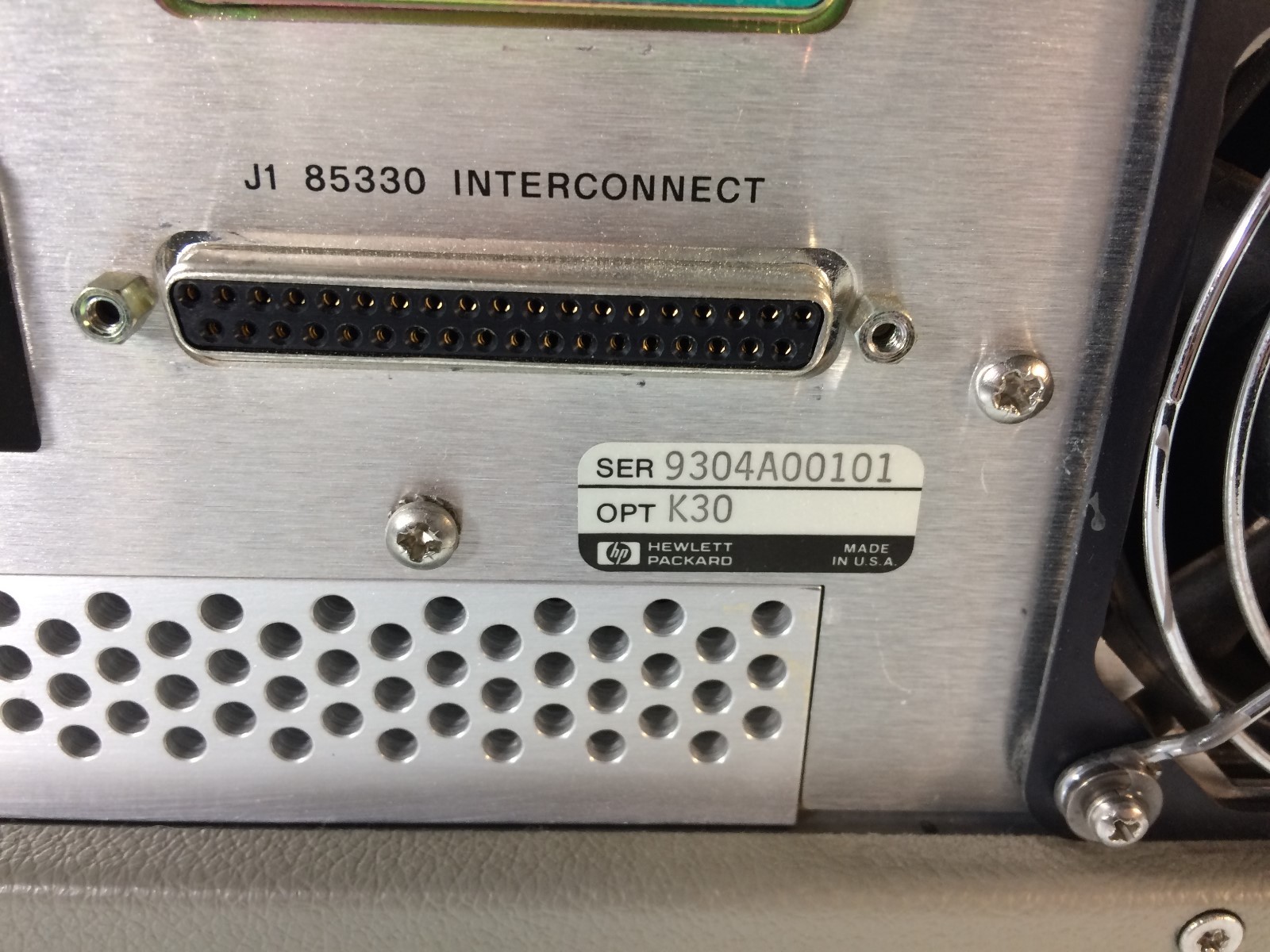 HP Agilent 85110A K30 S-Parameter Test Set Control / IF Multiplexer