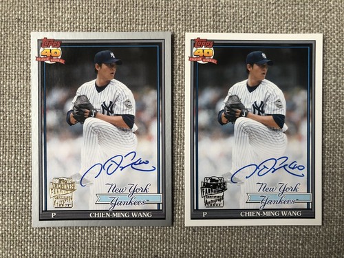 2021 Topps Archives Chien-Ming Wang Auto SILVER Border /99