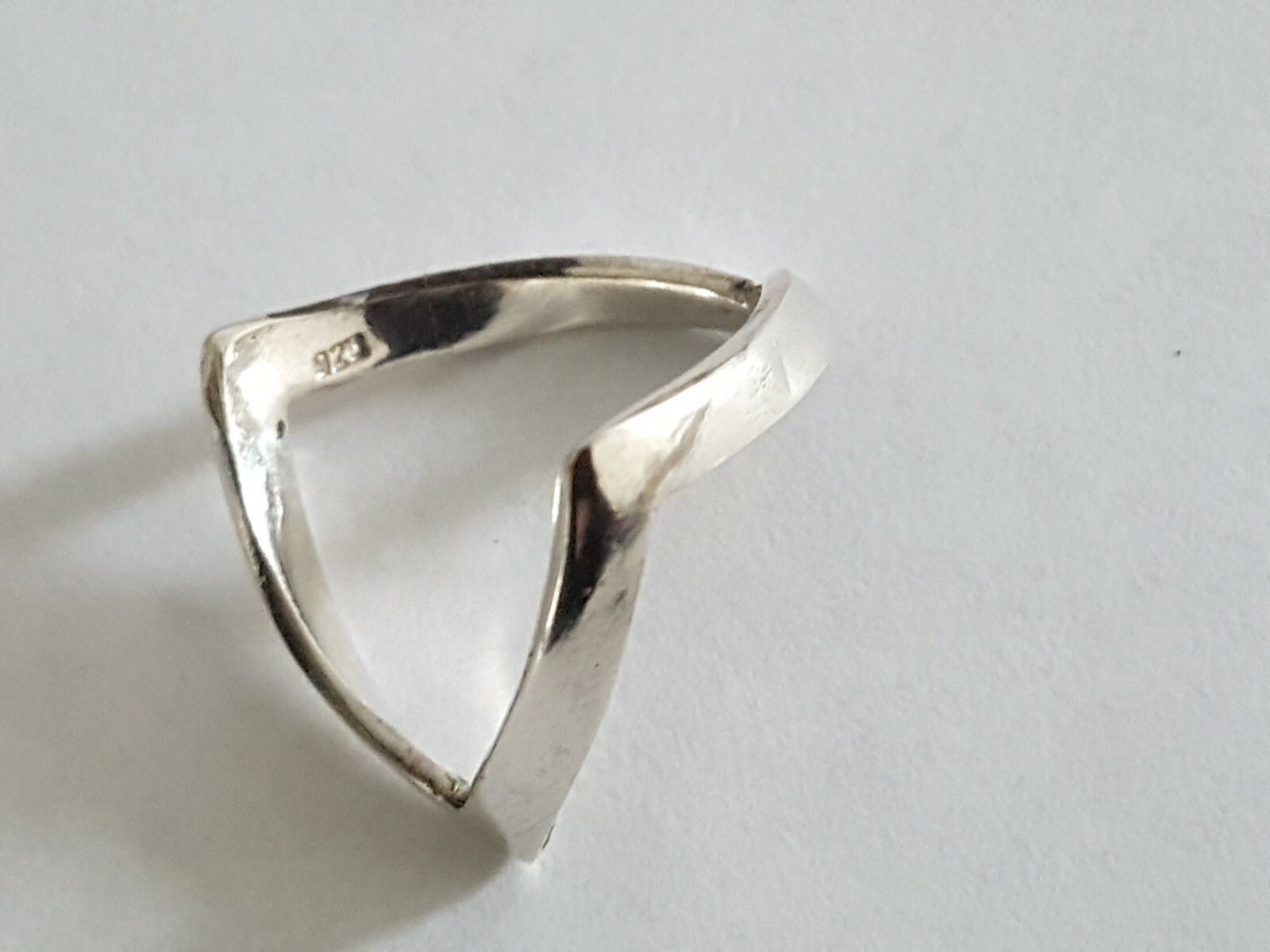 925 Sterling Silver Double Wishbone Ring All Sizes | eBay UK