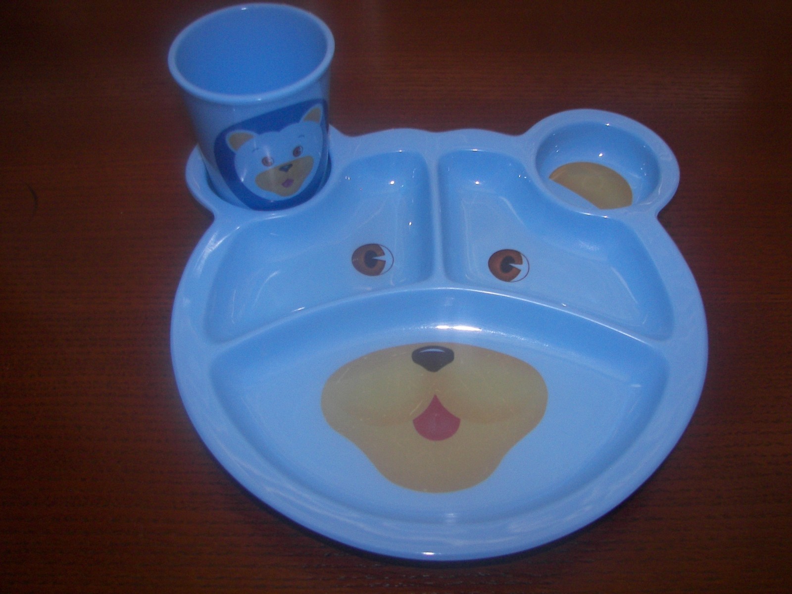 Vintage G.E.T. Melamine Bear Plate and Cup