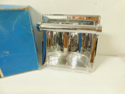 Vintage Hall Mack Chrome Recessed Soap Dish W/Bar Spa[ * Grab #665 Coronado 