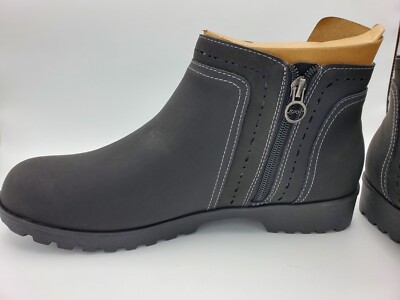 JSport Jenna Women Chelsea Boot Vegan Zip Memory Fm Pick Blue 6-8-11 Black 6-11
