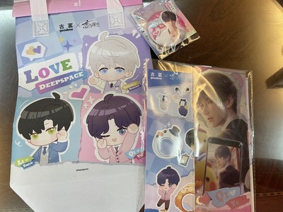 Rafayel  Qi Yu Love And Deepspace goodme 4pcs Ticket Badge Sticker Bag Authentic