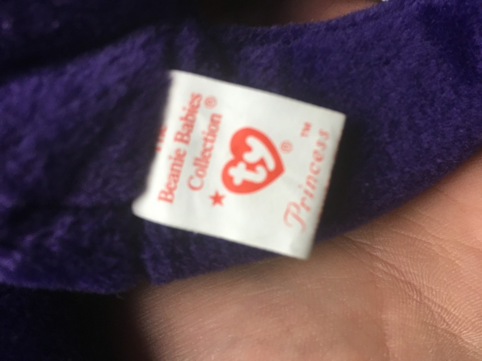 Rare 1997 Retired Princess Diana Beanie made in China with PE pellets.