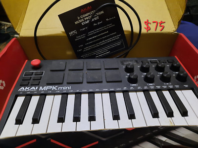 Akai MPK Mini MK3 25 Key Electronic Keyboard - Black/Red/White