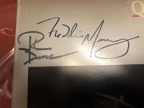 Queen Autographed “The Game” Vinyl Album Record Freddie Mercury