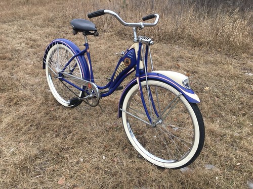 Prewar 1940 Schwinn Hollywood 2 Speed - Beautiful Original Cobalt Blue Paint