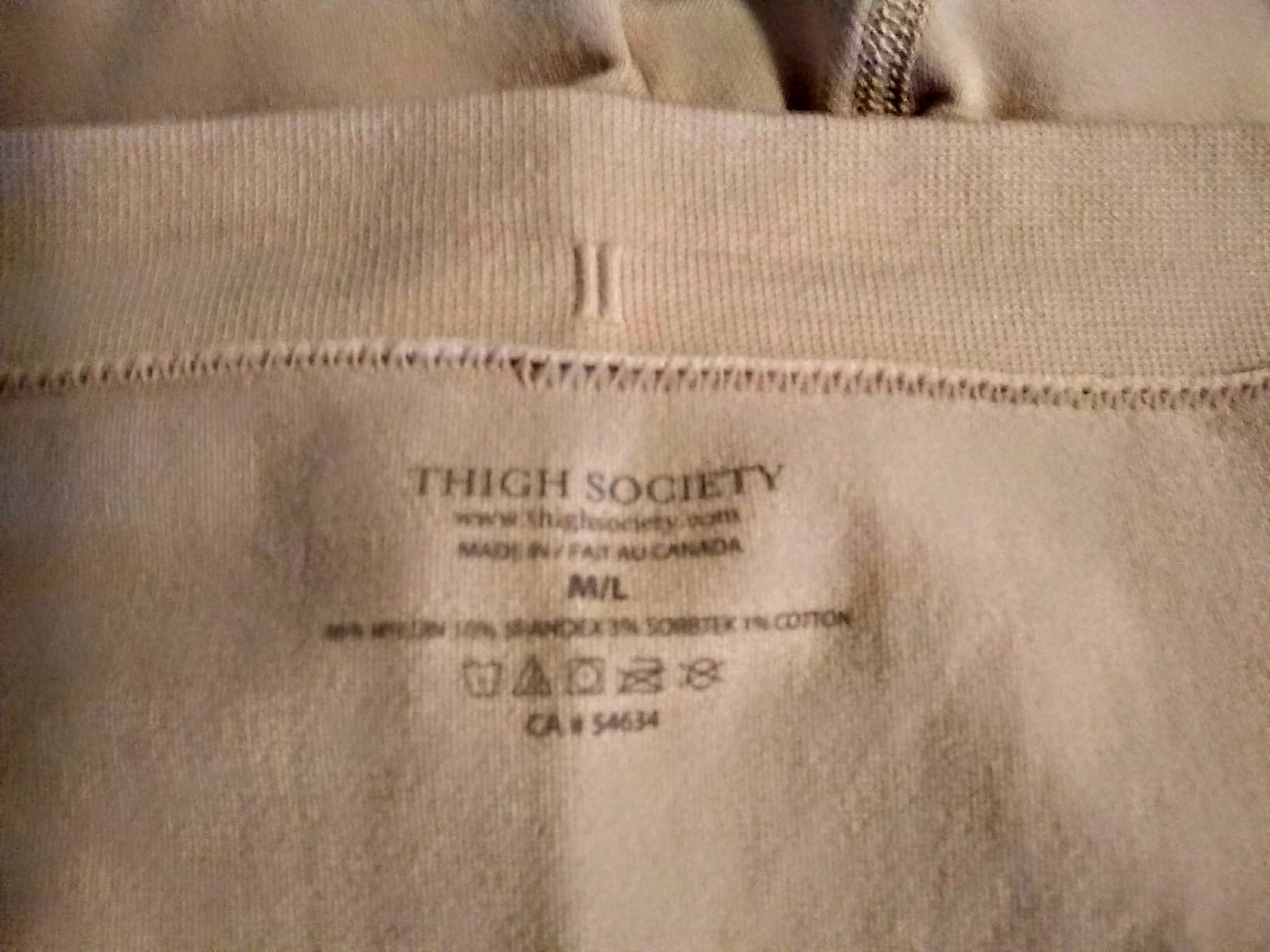 Slip Shorts, Thigh Society Women's regular rise size Medium/Large