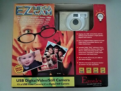 Ezonics EZMega Cam EZ-802 0.5 MP Digital Camera - Metallic gray
