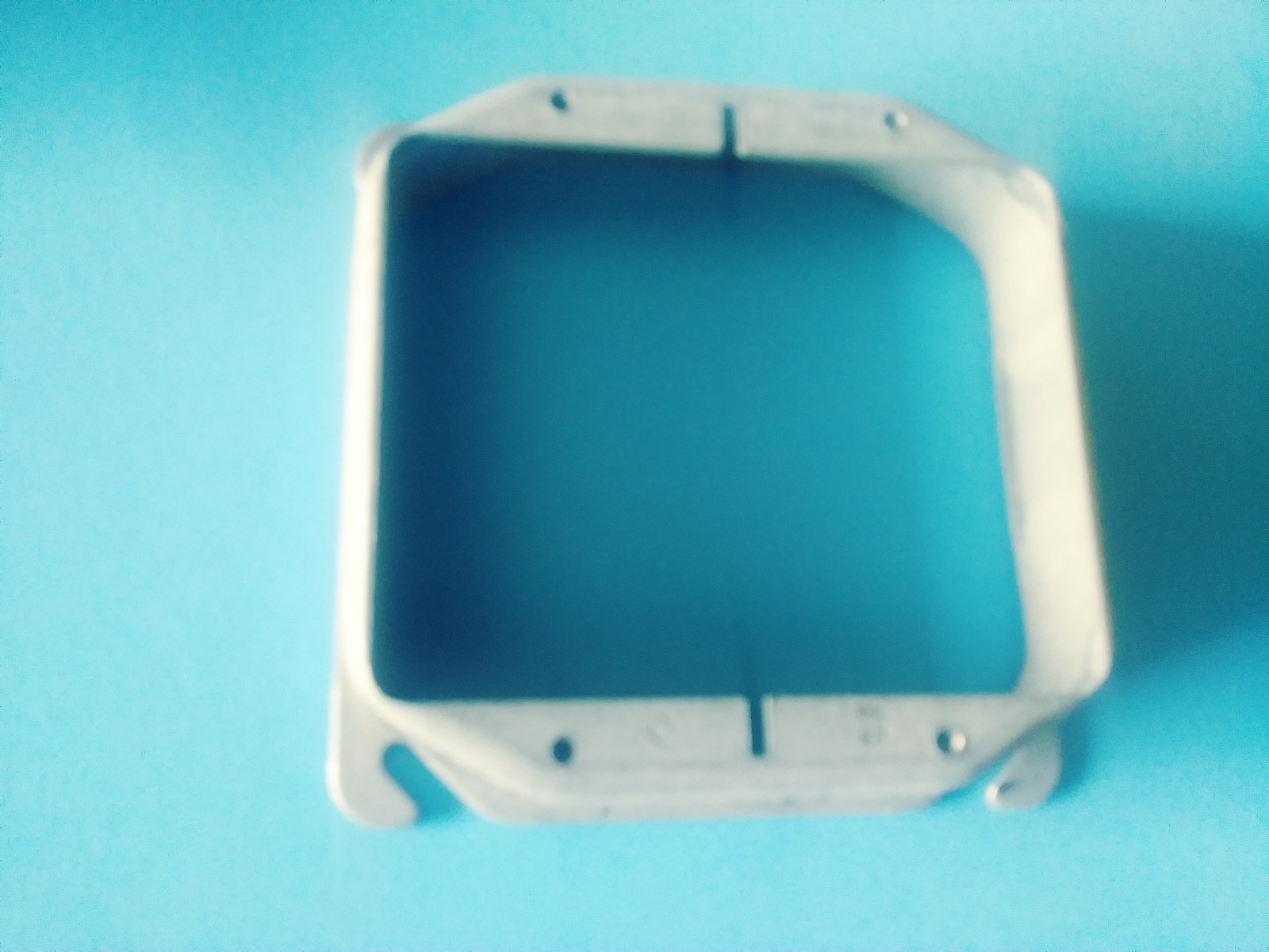 Hubbell-Raco 780 Raised 1-Inch Double Device Drawn Square Mud Ring, 4-Inch