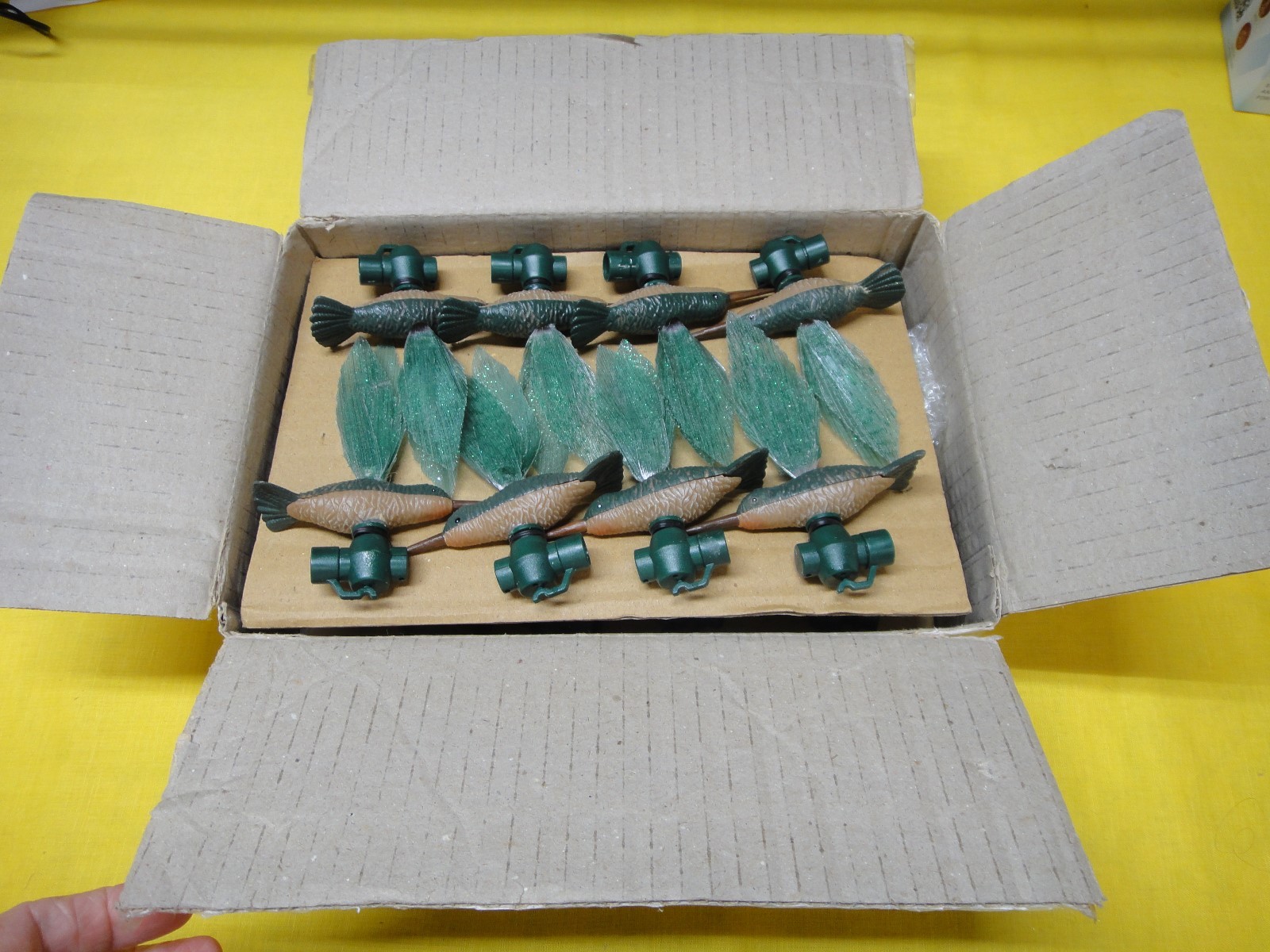 Set of 15 Humming Bird String Lights Fiber Optic Wings