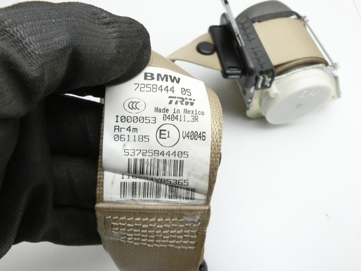 BMW X3 F25 10-14 Gurt Sicherheitsgurt Links Hinten BMW X3 F25 10-14 22.06.2011 7258444 7258444-05 gebraucht Bild 4