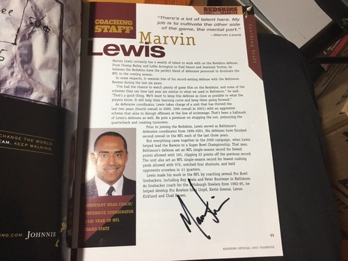 2002 Washington Redskins Signed Autograph Team Program Multiple Player Autos